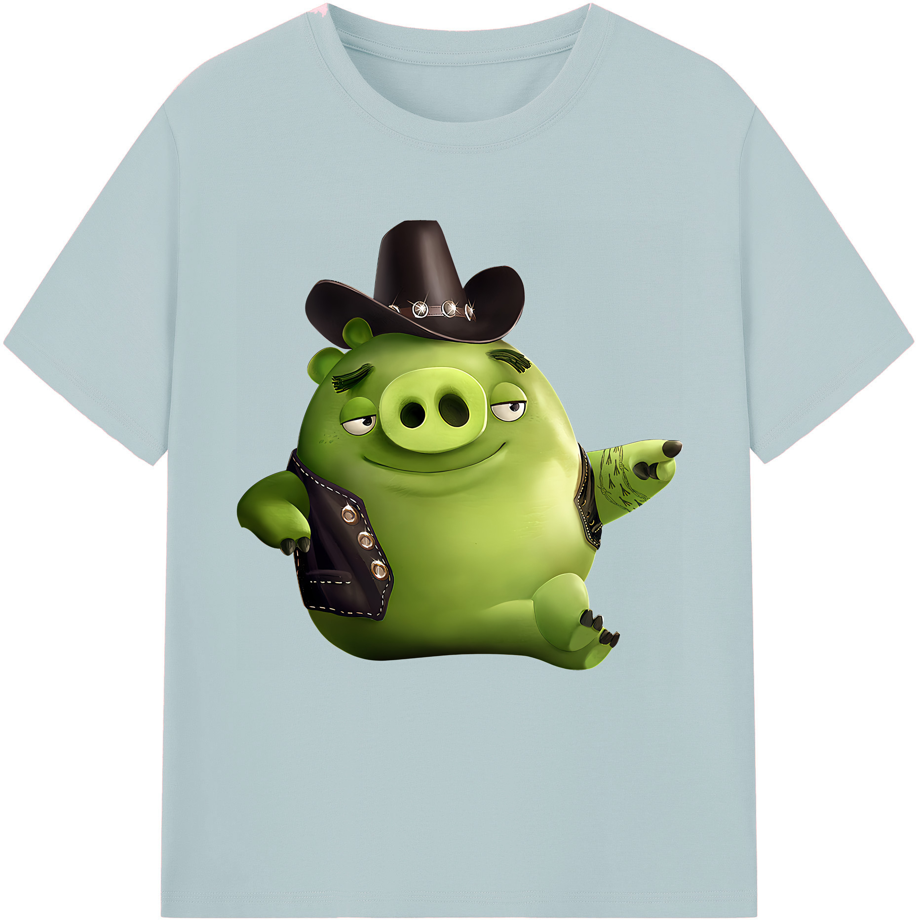 （画像用） Angry Birds アングリーバード 綿100％半袖Tシャツ（フロントプリント）